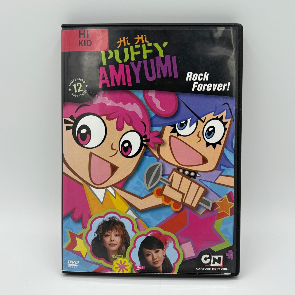 Hi Hi Puffy AmiYumi‎ Rock Forever DVD Cartoon Network Anime Pre-Owned Clean Disc